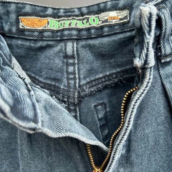 Vintage Buffalo Dark Grey High Waist Mom Jeans - 28”W x 30”L - Picture 5 of 6